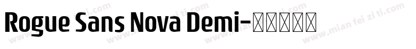Rogue Sans Nova Demi字体转换